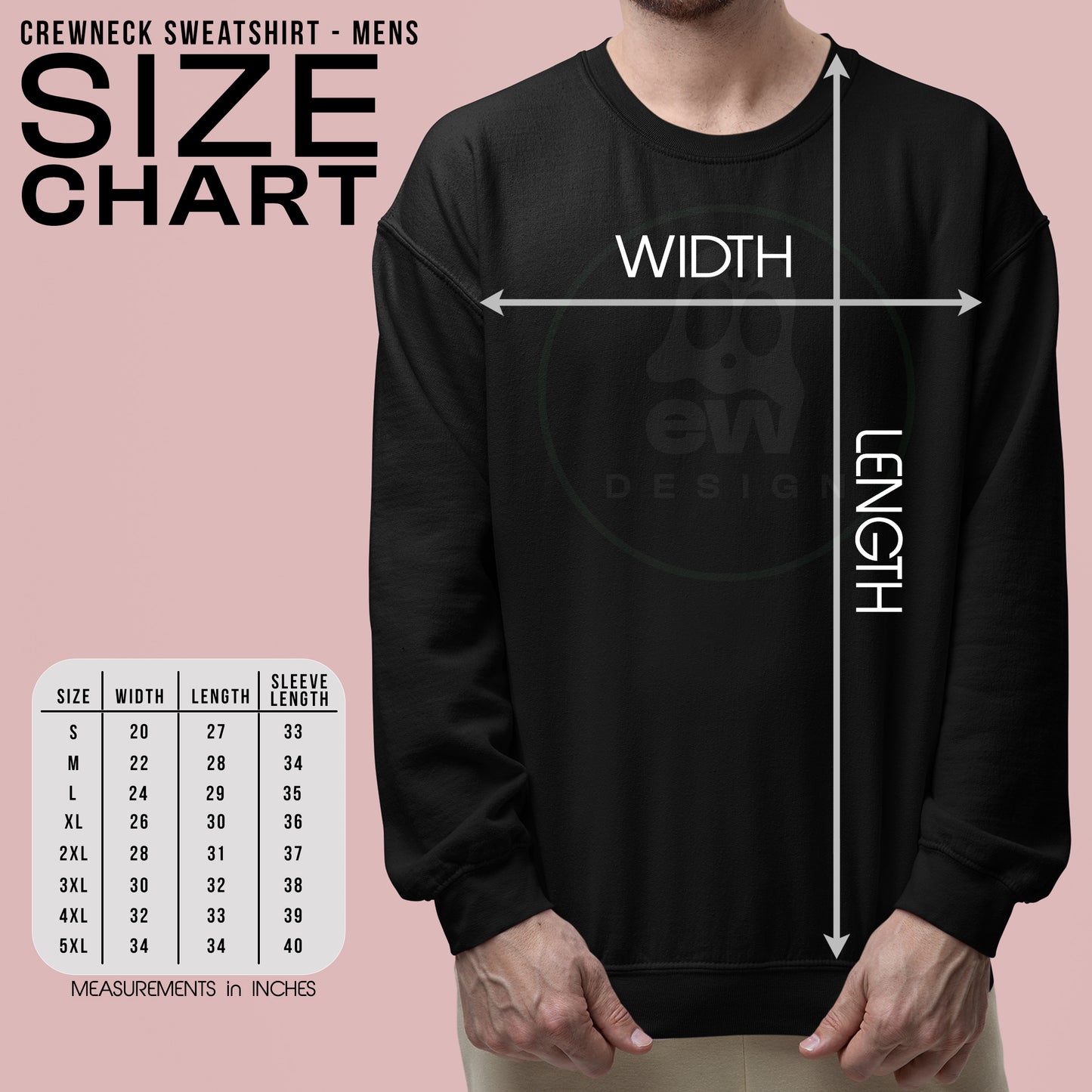 Sweatshirt - Custom Design - Mens Oversized and Fitted Style