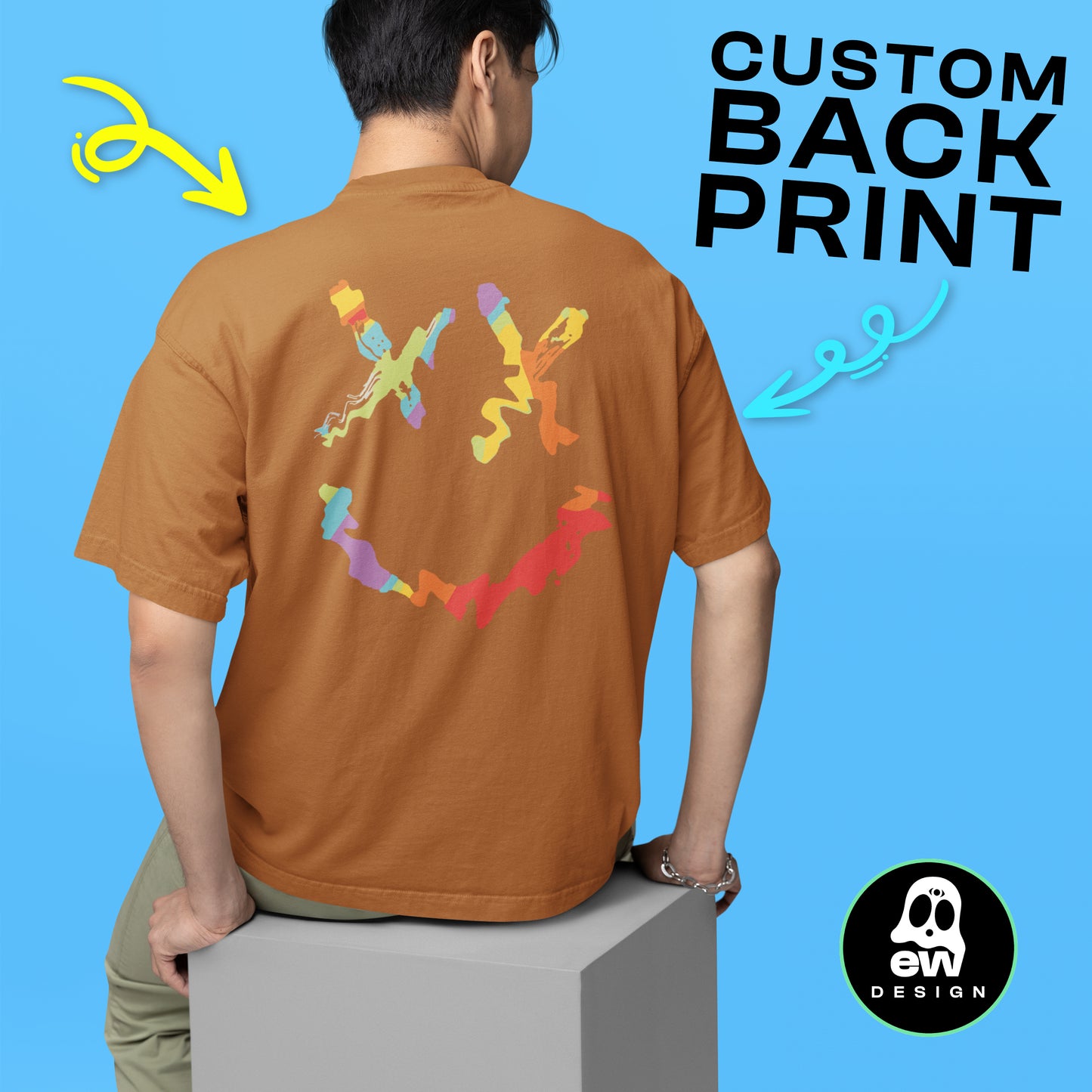 Band Style - Oversized T-Shirt - Custom Design - Mens